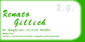 renato gillich business card
